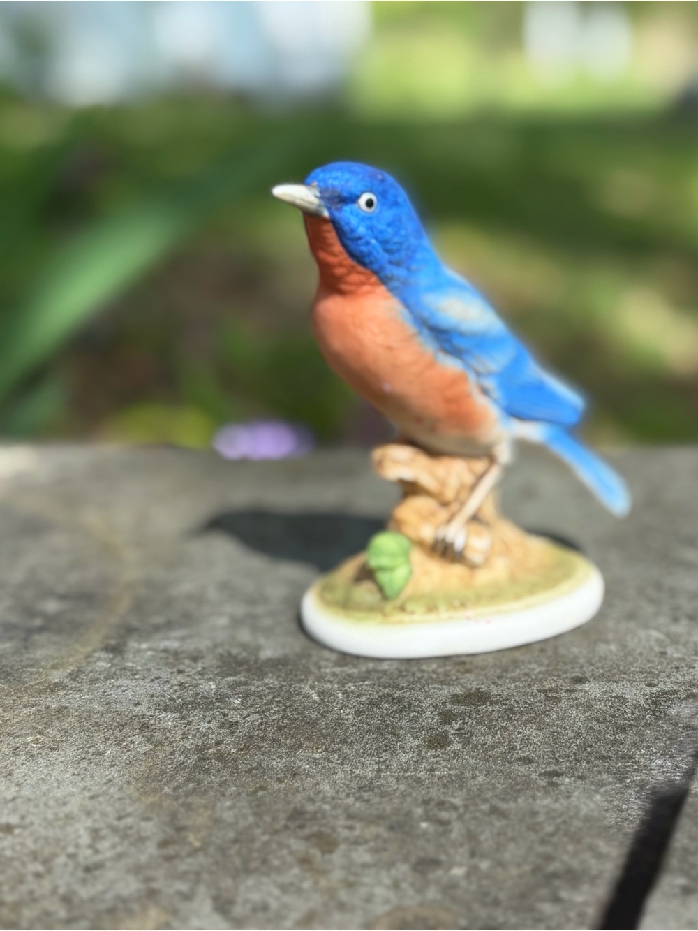 Vintage Lefton China Blue Bird Handpainted And Numbered